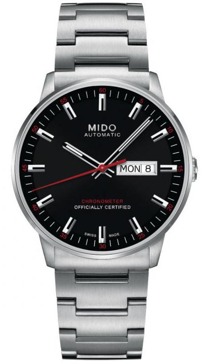 Mido Commander II Automatic Black Dial Silver Steel Strap Watch For Men - M021.431.11.051.00 Authentic Buy Shop Now