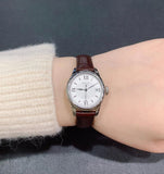 Tissot Le Locle Automatic Lady Silver Dial Brown Leather Strap Watch For Women - T41.1.113.77 Authentic Buy Shop Now