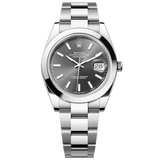Rolex Datejust 41 Oyster Grey Dial Oystersteel Strap Watch for Men - M126300-0007 Authentic Buy Shop Now