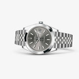 Rolex Datejust 41 Oyster Grey Dial Silver Oystersteel Bracelet Watch for Men - M126300-0008 Authentic Buy Shop Now