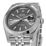 Rolex Datejust 41 Oyster Grey Dial Silver Oystersteel Bracelet Watch for Men - M126300-0008 Authentic Buy Shop Now