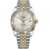 Rolex Datejust 41 Silver Dial Two Tone Oystersteel & Yellow Gold Jubilee Bracelet Watch for Men - M126333-0002 Authentic Buy Shop Now