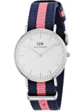 Daniel Wellington Classic Winchester White Dial Two Tone Nylon Strap Watch For Women - DW00100049 Authentic Buy Shop Now