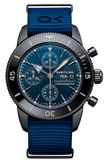 Breitling Superocean Heritage Chronograph 44 Outerknown Blue Dial Blue NATO Strap Watch for Men - M133132A1C1W1 Authentic Buy Shop Now