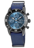Breitling Superocean Heritage Chronograph 44 Outerknown Blue Dial Blue NATO Strap Watch for Men - M133132A1C1W1 Authentic Buy Shop Now