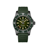 Breitling Superocean Automatic 46 Green Dial Green Rubber Strap Watch for Men - M173681A1L1S1 Authentic Buy Shop Now