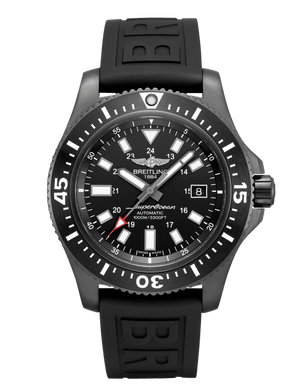 Breitling Superocean 44mm Special Volcano Black Dial Black Rubber Strap Watch for Men - M17393131B1S1 Authentic Buy Shop Now