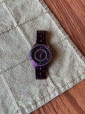 Michael Kors Lauryn Black Dial Purple Steel Strap Watch for Women - MK3724 Authentic Buy Shop Now