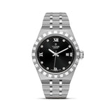Tudor Royal Automatic Diamonds Black Dial Silver Steel Strap Watch for Men - M28600-0004 Authentic Buy Shop Now