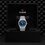 Tudor Royal Automatic Diamonds Blue Dial Silver Steel Strap Watch for Men - M28600-0006 Authentic Buy Shop Now