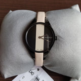 Calvin Klein Rebel Cream Black Dial Cream Leather Strap Watch for Women - K8P237X1 Authentic Buy Shop Now