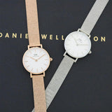Daniel Wellington Classic Petite Sterling White Dial Silver Mesh Bracelet Watch for Women - DW00100442 Authentic Buy Shop Now