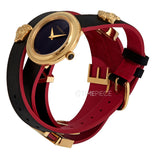 Versace V-Flare Quartz Black Dial Black Leather Strap Watch for Women - VEBN00218 Authentic Buy Shop Now