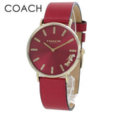 Coach Perry Red Dial Red Leather Strap Watch for Women - 14503852 Authentic Buy Shop Now