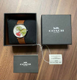 Coach Perry White Dial Brown Leather Strap Watch for Women - 14503514 Authentic Buy Shop Now