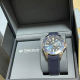 Tag Heuer Aquaracer Blue Dial Blue Rubber Strap Watch for Men - WAY111C.FT6155 Authentic Buy Shop Now