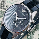 Emporio Armani Sportivo Black Dial Two Tone Ceramic Bracelet Watch For Men - AR5866 Authentic Buy Shop Now