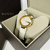 Gucci Interlocking Latin Grammy Special Edition Gold Watch For Women - YA133313 Authentic Buy Shop Now