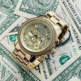 Michael Kors Runway Gold Dial Gold Steel Strap Watch for Women - MK5575 Authentic Buy Shop Now