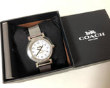 Coach Madison White Dial Silver Mesh Bracelet Watch for Women - 14502651 Authentic Buy Shop Now