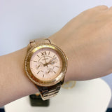 Fossil Stella Sport Multifunction Rose Gold Dial Rose Gold Steel Strap Watch for Women - ES5106 Authentic Buy Shop Now