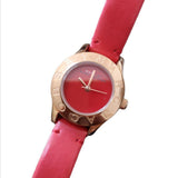 Marc Jacobs Blade Red Dial Red Leather Strap Watch for Women - MBM1210 Authentic Buy Shop Now