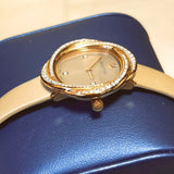 Swarovski Crystal Flower Grey Dial Grey Leather Strap Watch for for Women - 5552424 Authentic Buy Shop Now