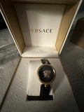 Versace Palazzo Empire Black Dial Black Leather Strap Watch for Women - VCO020017 Authentic Buy Shop Now