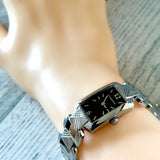 Burberry Signature Quartz Black Dial Silver Steel Strap Watch for Women - BU4210 Authentic Buy Shop Now