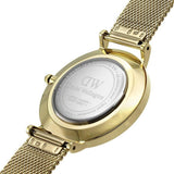 Daniel Wellington Classic Petite Black Dial Gold Mesh Bracelet Watch For Women - DW00100347 Authentic Buy Shop Now