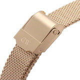 Daniel Wellington Petite Amber Brown Dial Gold Mesh Strap Watch For Women - DW00100476 Authentic Buy Shop Now