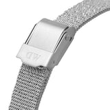 Daniel Wellington Quadro Unitone Silver Dial Silver Mesh Strap Watch For Women - DW00100486 Authentic Buy Shop Now