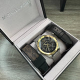 Michael Kors Brecken Quartz Black Dial Silver Mesh Strap Watch For Men - MK8961 Authentic Buy Shop Now