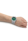 Bulova Phantom Classic Baguette Green Dial Silver Steel Strap Watch for Men - 96A253 Authentic Buy Shop Now