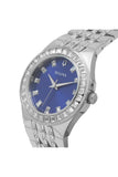 Bulova Phantom Baguette Crystal Blue Dial Silver Steel Strap Watch for Men - 96A254 Authentic Buy Shop Now