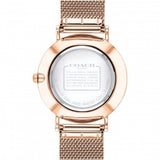 Coach Perry White Rose Gold Mesh Bracelet Watch for Women - 14503126 Authentic Buy Shop Now