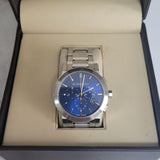 Burberry The City Blue Dial Silver Steel Strap Watch for Men - BU9363 Authentic Buy Shop Now