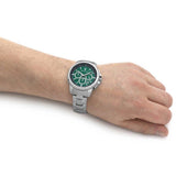 Maserati Successo Chronograph Green Dial Silver Steel Strap Watch For Men - R8873621017 Authentic Buy Shop Now