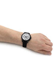 Maserati Successo 44mm White Dial Black Silicone Strap Watch For Men - R8871621010 Authentic Buy Shop Now