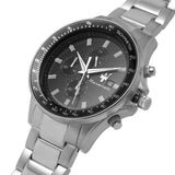 Maserati SFIDA Chronograph Black Dial Silver Steel Strap Watch For Men - R8873640015 Authentic Buy Shop Now