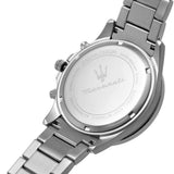 Maserati SFIDA Chronograph Black Dial Silver Steel Strap Watch For Men - R8873640015 Authentic Buy Shop Now