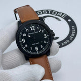 Michael Kors Paxton Analog Black Dial Brown Rubber Strap Watch For Men - MK8502 Authentic Buy Shop Now