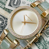 Michael Kors Cinthia Mother of Pearl Dial White Leather Strap Watch for Women - MK2662 Authentic Buy Shop Now
