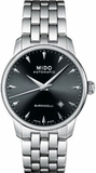 Mido Baroncelli Ii Automatic Black Dial Silver Steel Strap Watch For Men - M8600.4.18.1 Authentic Buy Shop Now