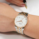 Mido Baroncelli III Automatic White Dial Two Tone Steel Strap Watch For Women - M7600.9.N6.1 Authentic Buy Shop Now