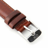 Daniel Wellington Classic Petite St Mawes Black Dial Brown Leather Strap Watch For Women - DW00100181 Authentic Buy Shop Now