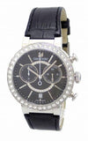 Swarovski Citra Sphere Chronograph Black Dial Black Leather Strap Watch for Women - 5027131 Authentic Buy Shop Now