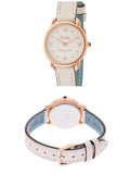 Coach Delancey White Dial White Leather Strap Watch for Women - 14502790 Authentic Buy Shop Now