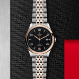Tudor 1926 Automatic Black Dial Two Tone Steel Strap Watch for Men - M91651-0003 Authentic Buy Shop Now