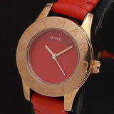 Marc Jacobs Blade Red Dial Red Leather Strap Watch for Women - MBM1204 Authentic Buy Shop Now